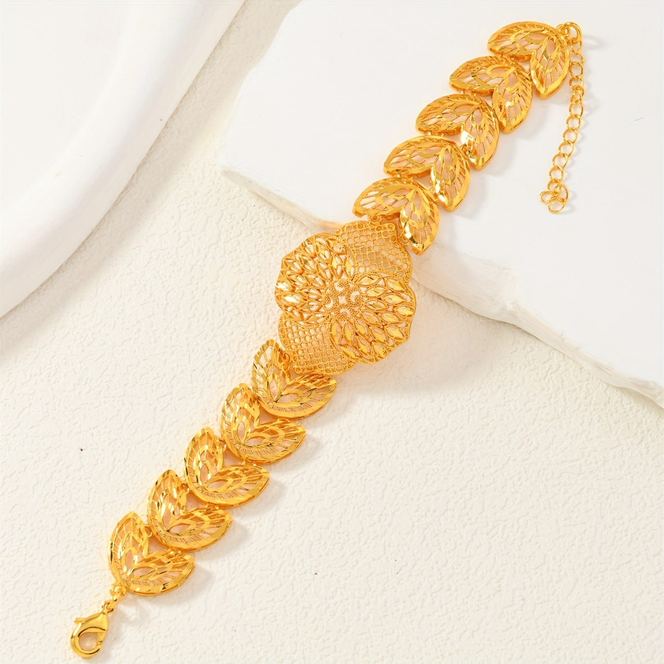 Gold Plated Copper Cuff Bracelet Hollow Heart Butterfly Wing Jewelry for Women