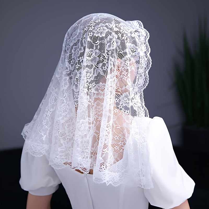 Bridal Wedding Lace Veil Hair Accessory for Brides
