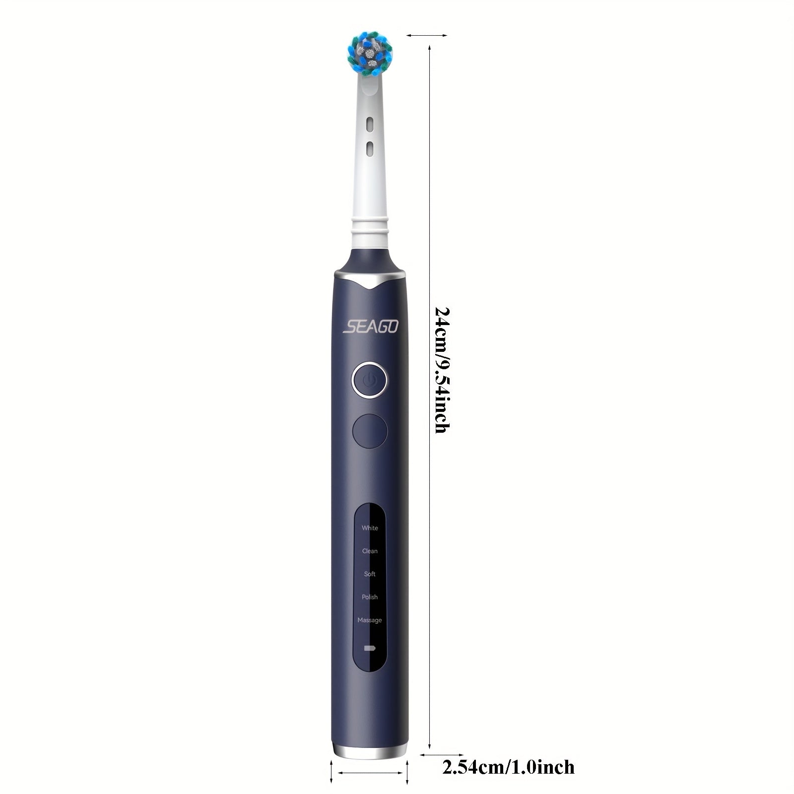 Electric Toothbrush for Adults Rotating USB Rechargeable 8 Brush Heads