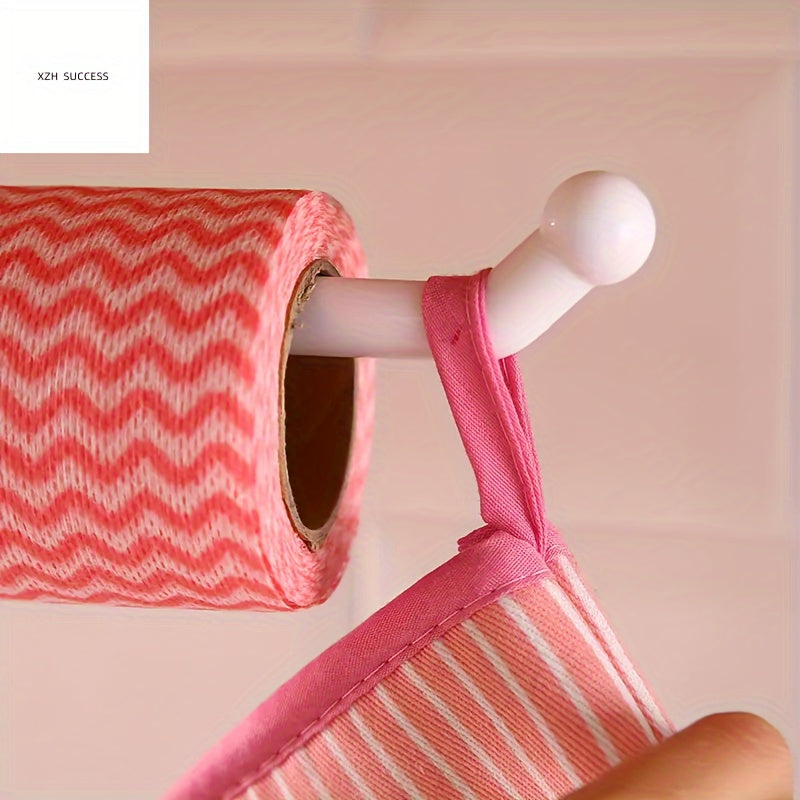 Effortless Installable Paper Towel Holder with Built-In Hook for Kitchen and Bathroom