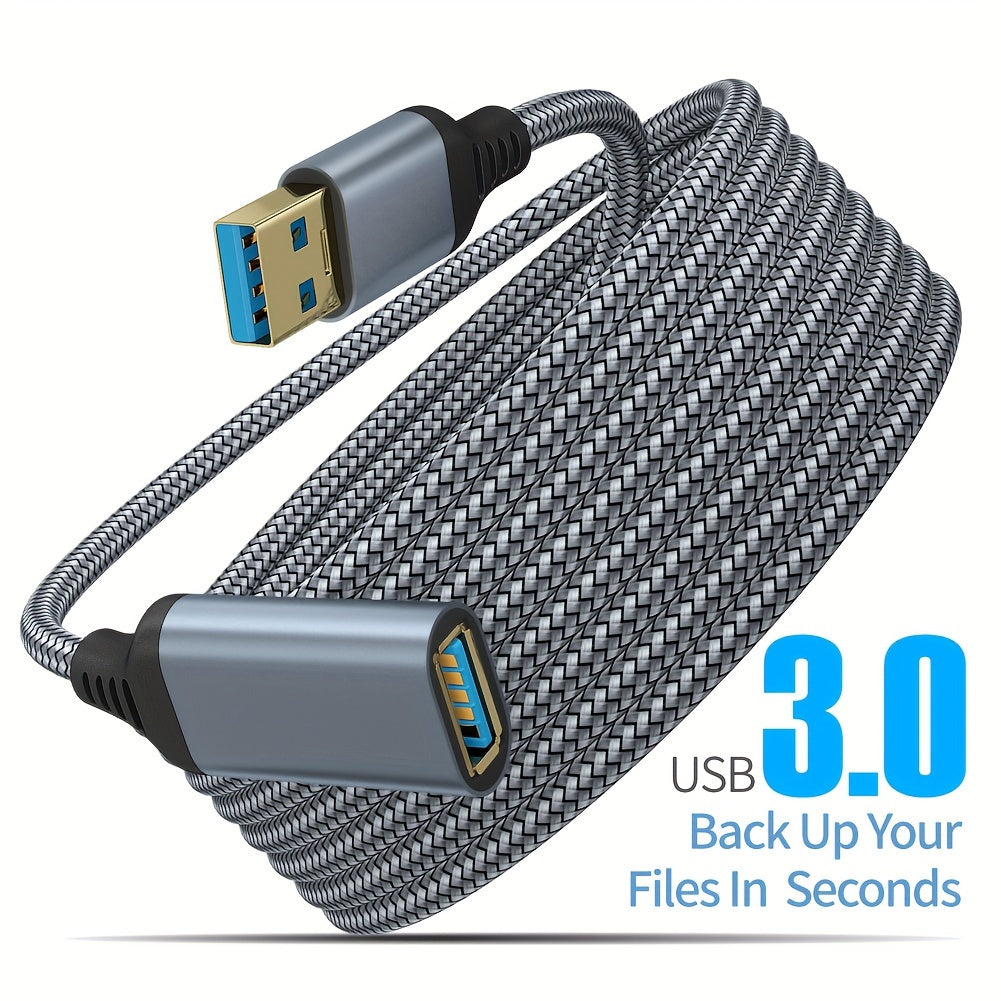 Cable de extensión USB 3.0 macho a hembra 3,05 m Alta transferencia de datos compatible con PC, impresora, webcam