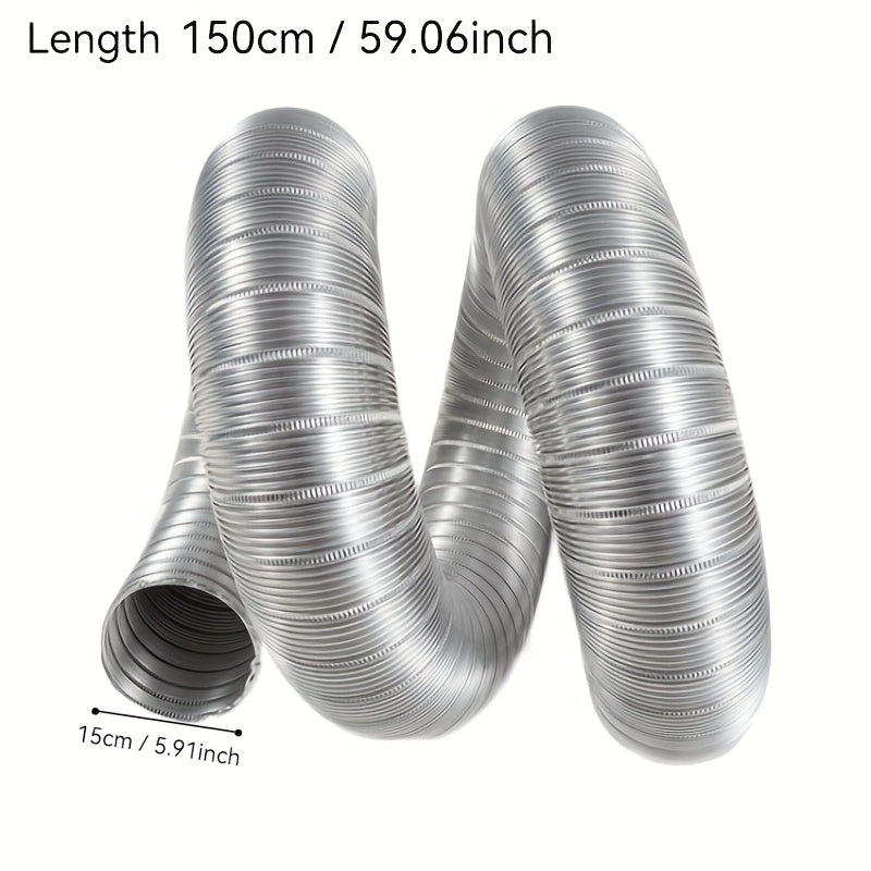 Muzlatiladigan kengaytiriladigan alyuminiy kengaytiriladigan pechka qopqog'i chiqish quvuri oshxona ventilyatsiyasi uchun yong'inga chidamli