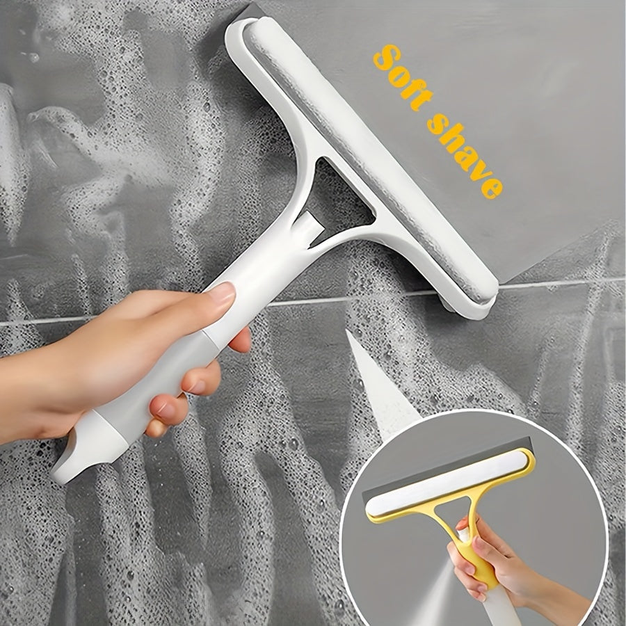 Mustahkam Plastik Tozalash Vositasi - 3-in-1 Ko'p Maqsadli Shisha Squeegee Dush Eshiklari, Avtomobil Derazalari va Oshxona Stol usti uchun