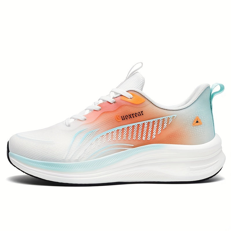 Men's Breathable Woven Platform Shoes for Outdoor Running Shock Absorbing