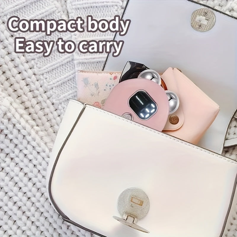 Portable Facial and Neck Massager with 3 Heating Vibration Modes USB Rechargeable Skincare Relaxation