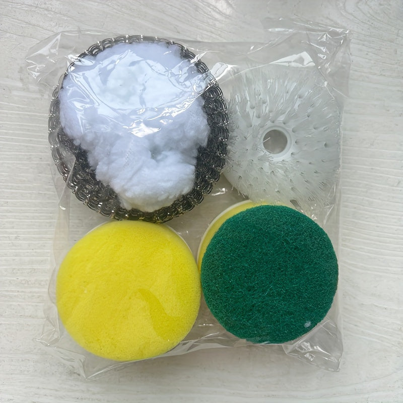 Set of 5 Manual Replacement Brush Heads for Bathroom Kitchen Tile Shower