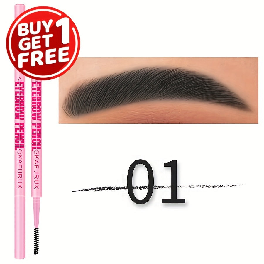 Lápiz de cejas impermeable para unisex, de larga duración, color marrón, negro y tonos tierra