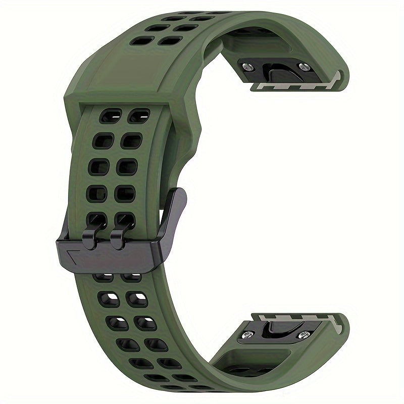 Garmin Fenix 7 Solar, Forerunner 955, Instinct 2 va boshqalar uchun maksimal qulaylik va chidamlilik uchun mo'ljallangan yuqori samarali sport kamarlarimiz bilan yangilang. Fenix 6, 5, Forerunner 945, Fenix3 HR, Descent MK 1 va boshqalar bilan mos keladi.