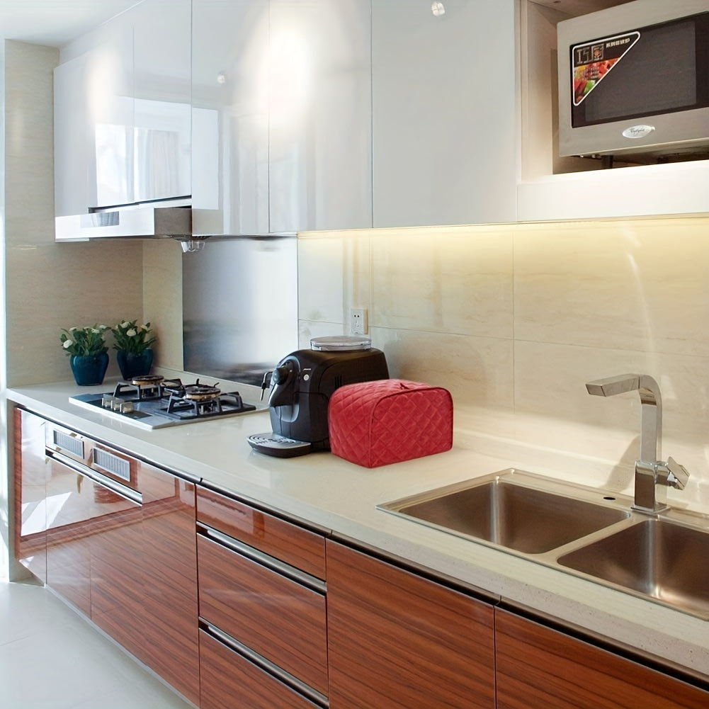 Polyester Quilted Toaster Cover Universal Size Dust and Fingerprint Resistant