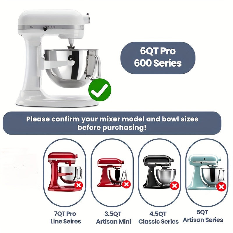 Stainless Steel Blender Attachment for Stand Mixers, Egg and Cream Mixing