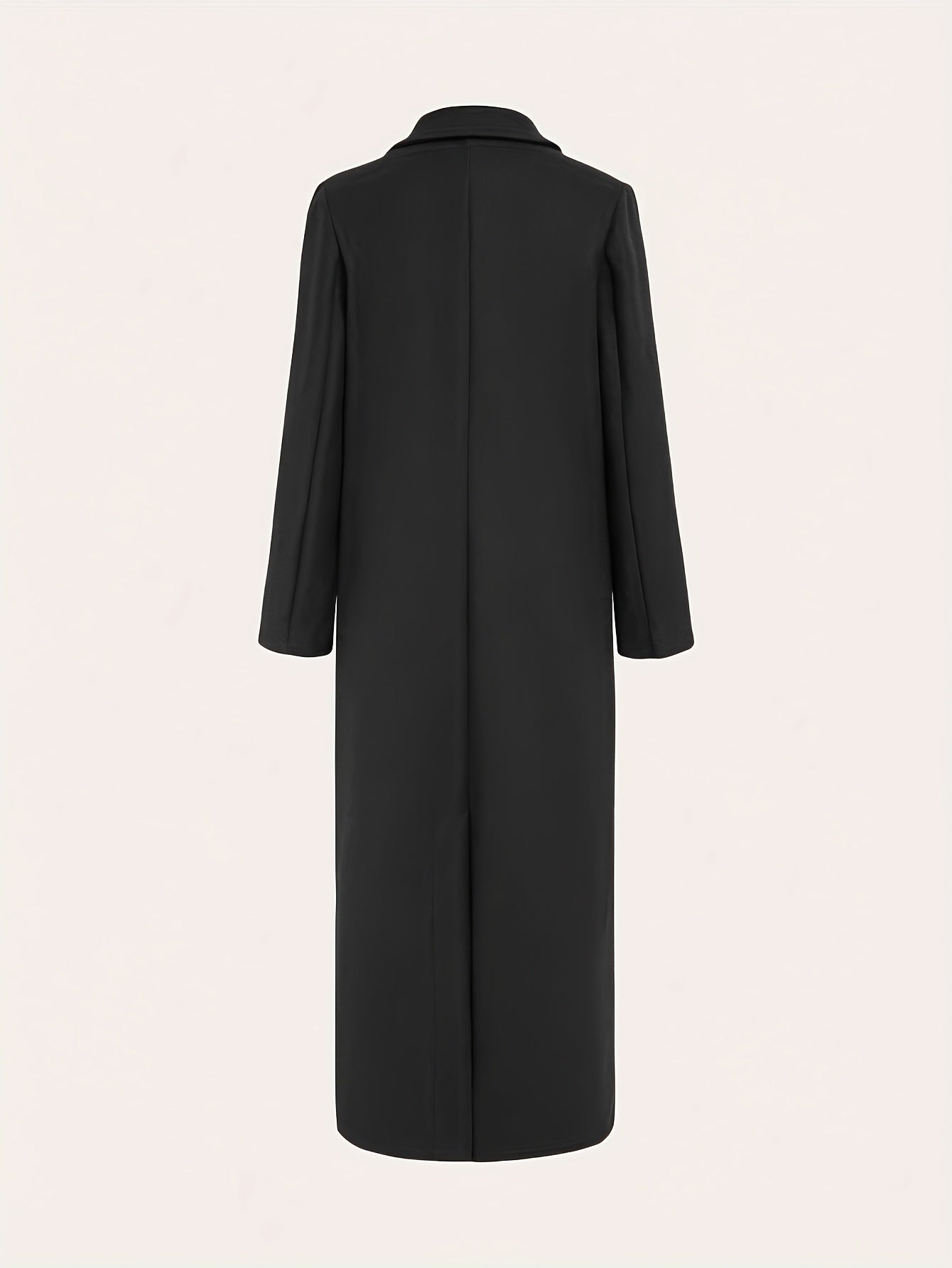 Women's Long Green Coat Double-Breasted Wool Blend Fall Winter Stylish Outerwear