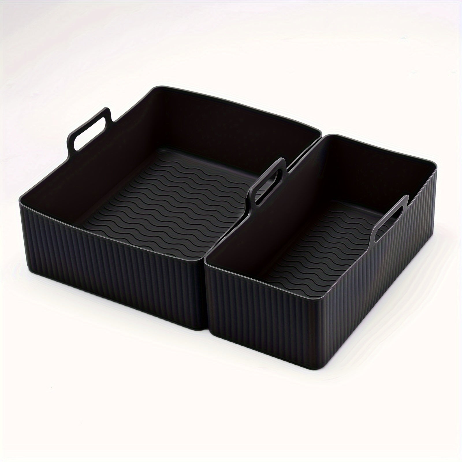 Rejillas de horno para freidora de aire grandes y pequeñas con molde de cesta de silicona, tapete para pizza y repuesto