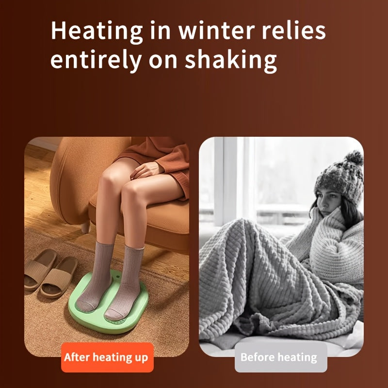 Calienta pies portátil con USB con masaje, 3 configuraciones de temperatura, bajo consumo de energía