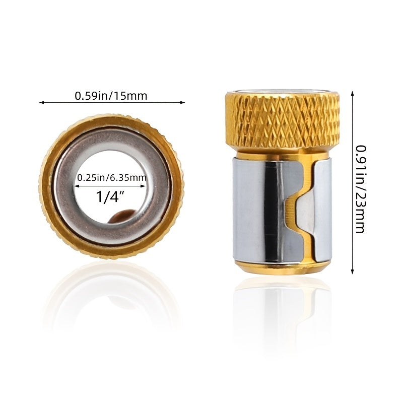 3pcs Magnetic Bit Holder Set Non-Slip Alloy Electric Screwdriver Bits