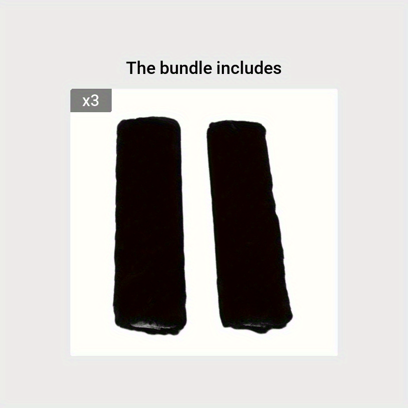 Unisex Plush Car Safety Belt Covers Shoulder Protectors Winter Interior Accessories