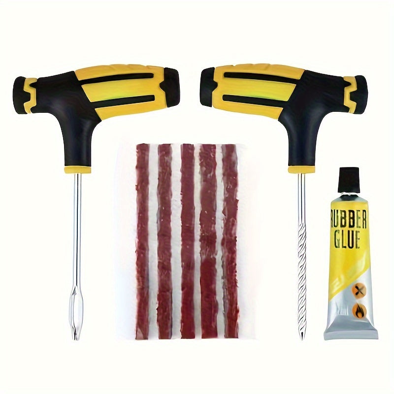 Car Tire Repair Kit Tubeless Nail Puncture Motorcycle Repair Tool Set