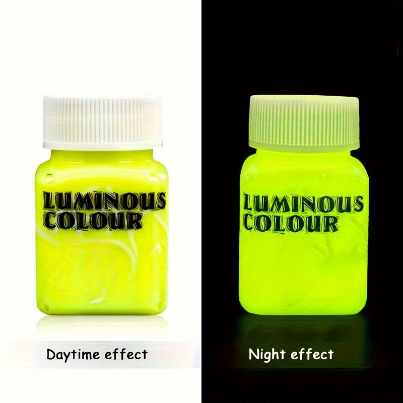 Glow-in-the-Dark Acrylic Paint 1.96oz for Crafts and Art Projects