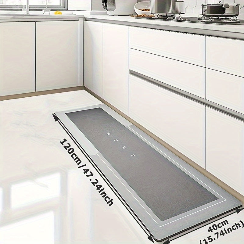 Ultra-absorbent 1 dona Diatom Loy Oshxona Gilami tabiiy kauchuk asosida, sirpanmaydigan yuzasi, tozalash oson. Oshxonalar, hammomlar, kirish joylari uchun mukammal. Qora rangda va bir nechta o'lchamlarda mavjud. Pol uchun ajoyib.