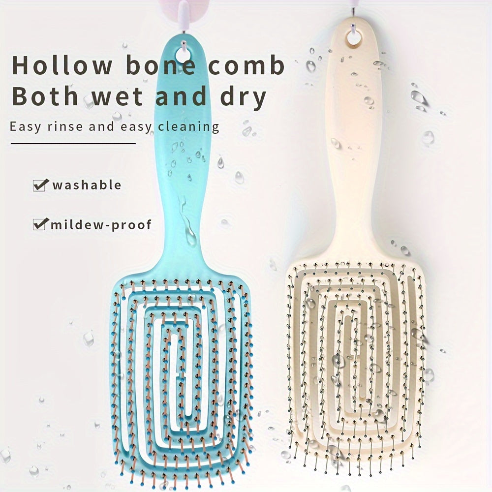 Набор расчесок для волос с нейлоновыми щетинками и полой конструкцией, аркообразной формы, для кожи головы