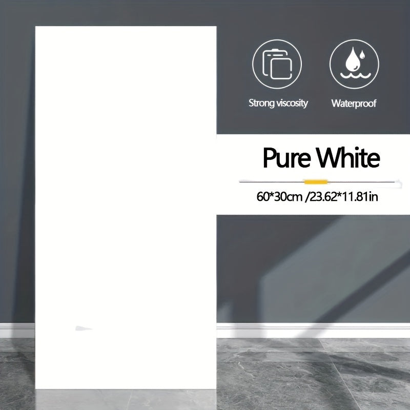 Self-Adhesive Marble Tile Wall Stickers Waterproof Oil-Proof Removable for Kitchen Bathroom Decor