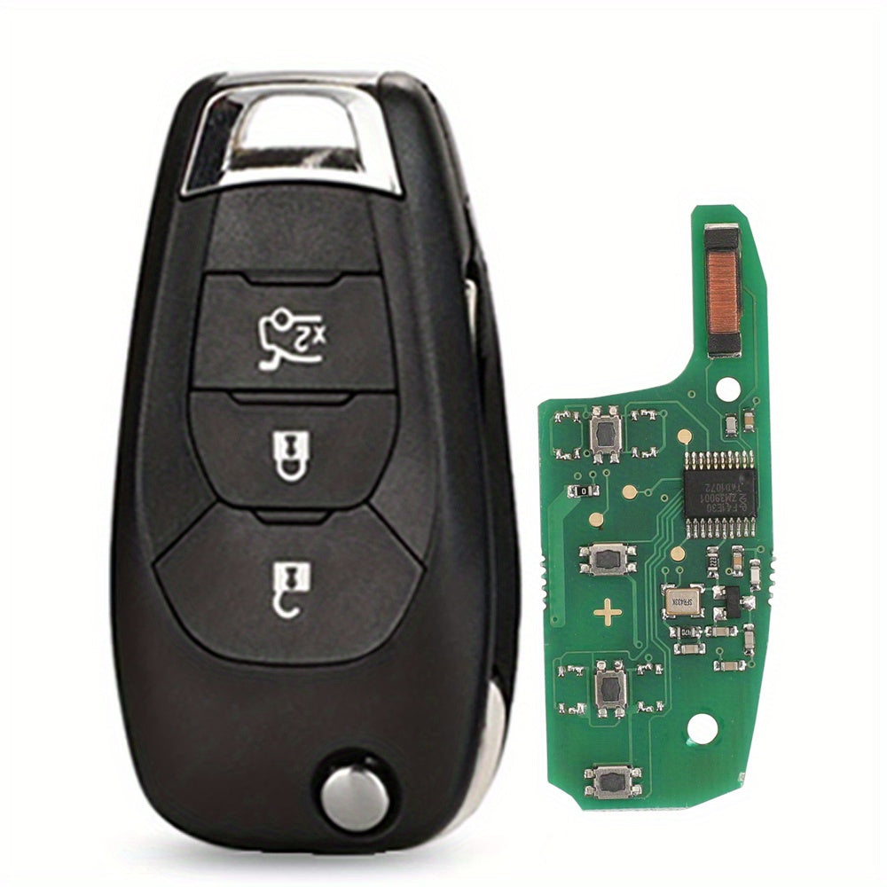 Car Remote Fob Black Ergonomic Design for Keyless Entry, Alarm, Start