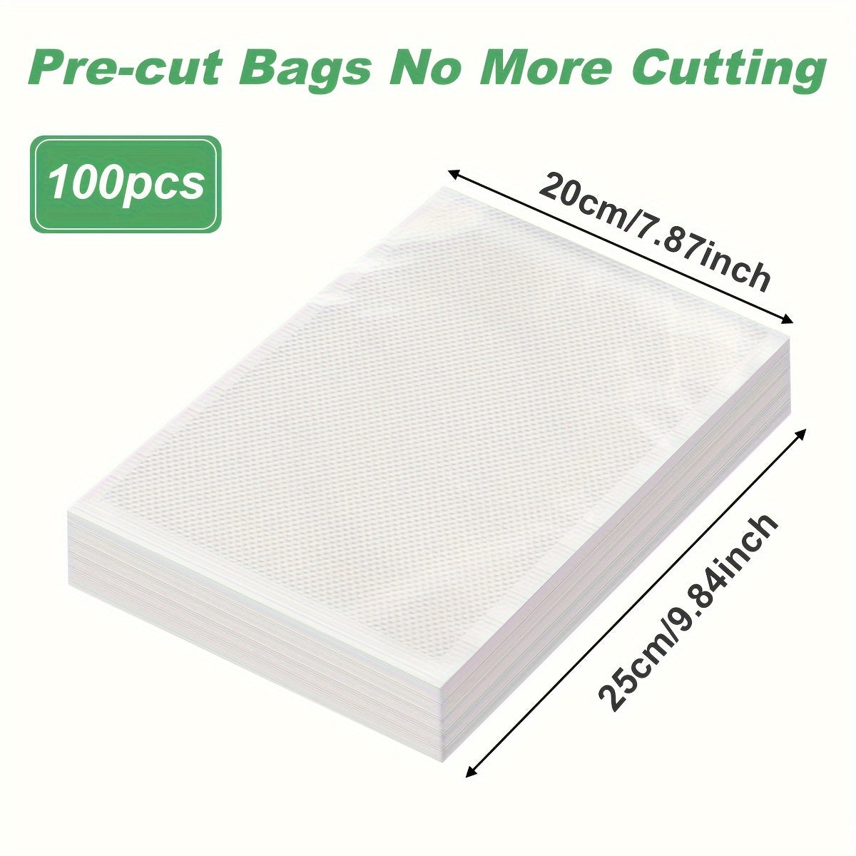 BPA-Free Food Vacuum Sealer Bags for Food Preservation, Multiple Sizes