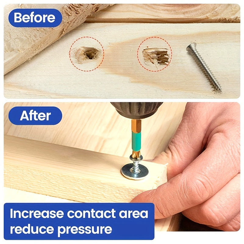 Steel Washer Set 180pcs M2-M10 Polished O-Ring Fasteners for DIY Repair