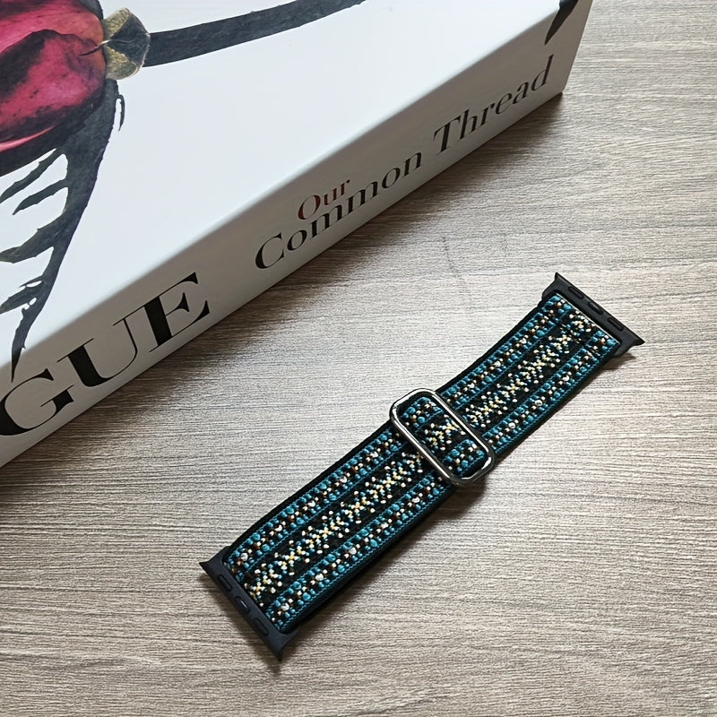 Nylon Braided Waterproof Smartwatch Band for 38mm to 49mm Compatible with Series Ultra and SE