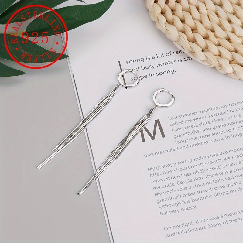 925 Sterling Silver dan tayyorlangan Uzun Ilon Suyak Zanjirli Qulug'lar, Ayollar uchun Tasmalar bilan. Oktyabr Tug'ilgan Kuni toshini o'z ichiga olgan Hasis Holiday Sovg'asi. Har kuni kiyish uchun mukammal 4g/0.1oz yengil Qulug'lar.