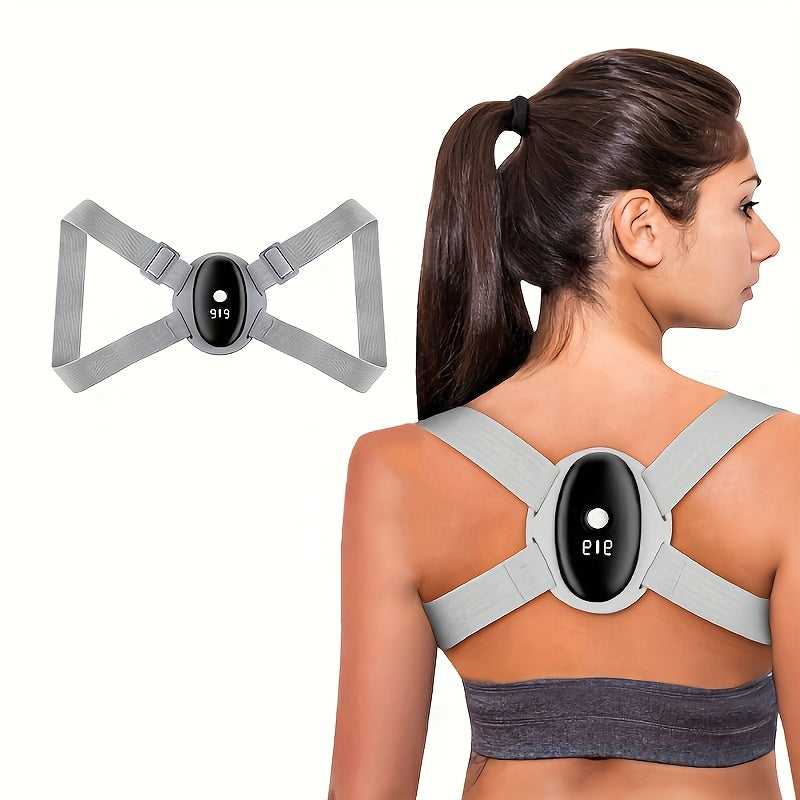 Rechargeable Smart Back Trainer with Vibration Reminder and Adjustable Strap