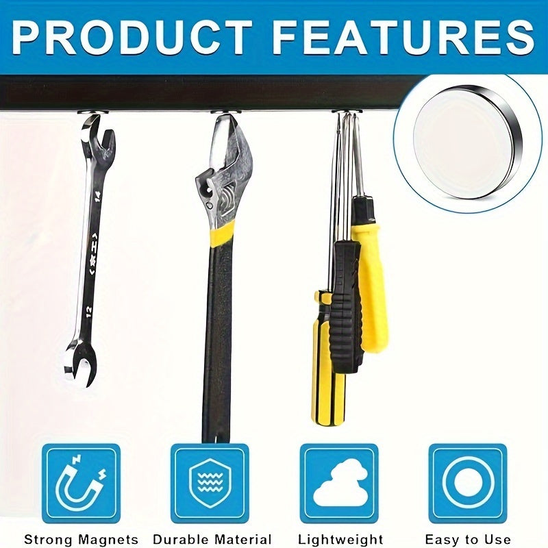 40 Neodimiy to'rtburchakli diskli magnitlar, metall konstruktsiya, kuchli ofis foydalanishi