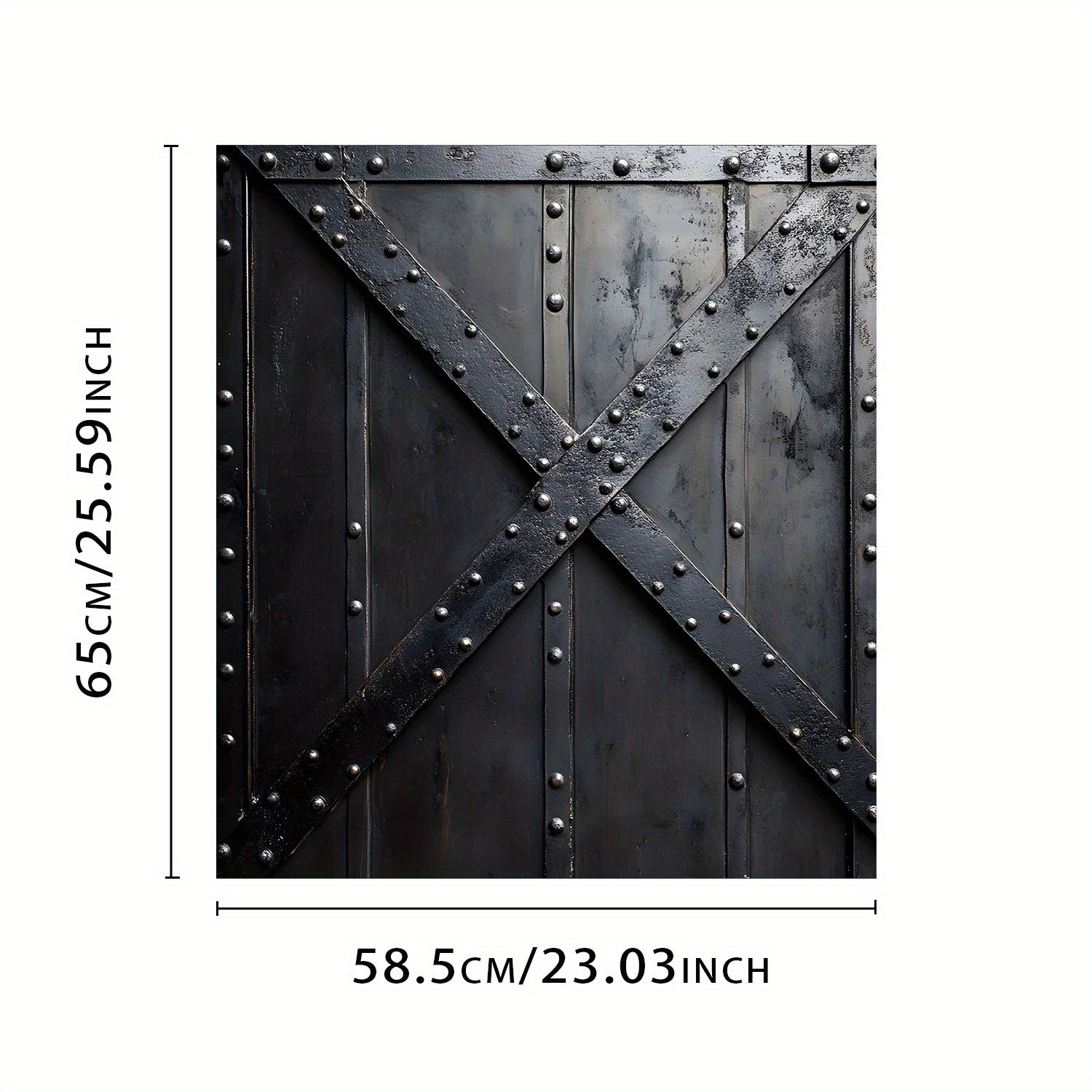 Sanoat vintli temir eshik magnit qopqog'i, suv o'tkazmaydigan, issiqlikka chidamli 58.5x65cm