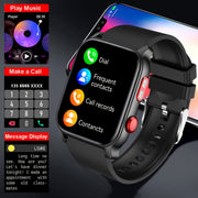 1 Умные часы с IPS-экраном 4,65 см, беспроводными вызовами и набором номера, встроенным светодиодным фонариком, аккумулятором с USB-зарядкой, более 100 спортивными режимами, силиконовым ремешком, для мужчин и женщин, совместимы с