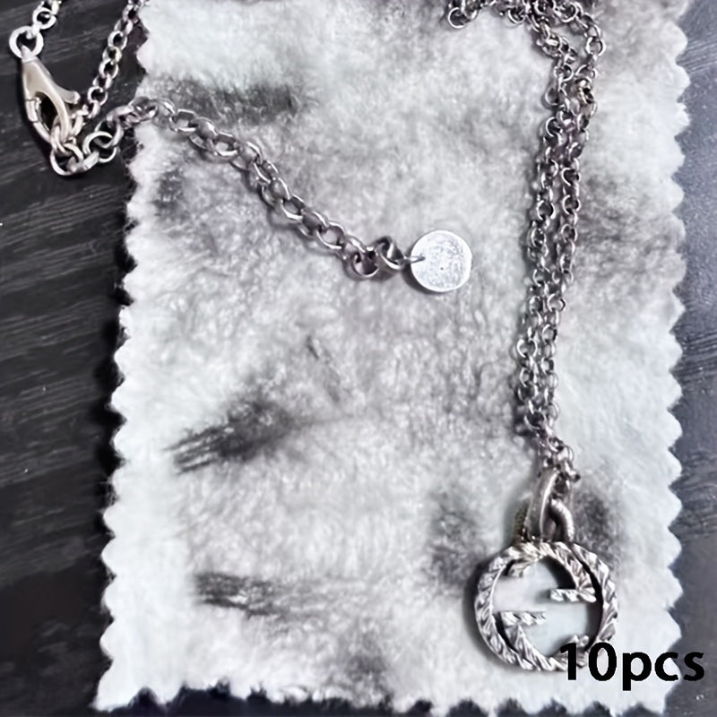 10Pcs Jewelry Polishing Cloth for Silver Necklace Ring Bracelet Cleaning