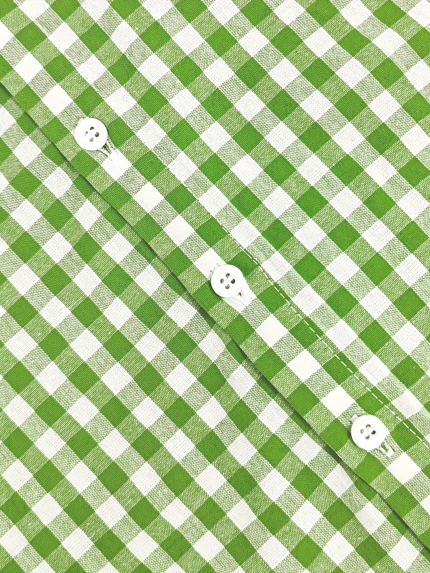 Camisa de manga larga a cuadros para niños, para niños y niñas, 100% algodón, ajuste regular, cuello de solapa