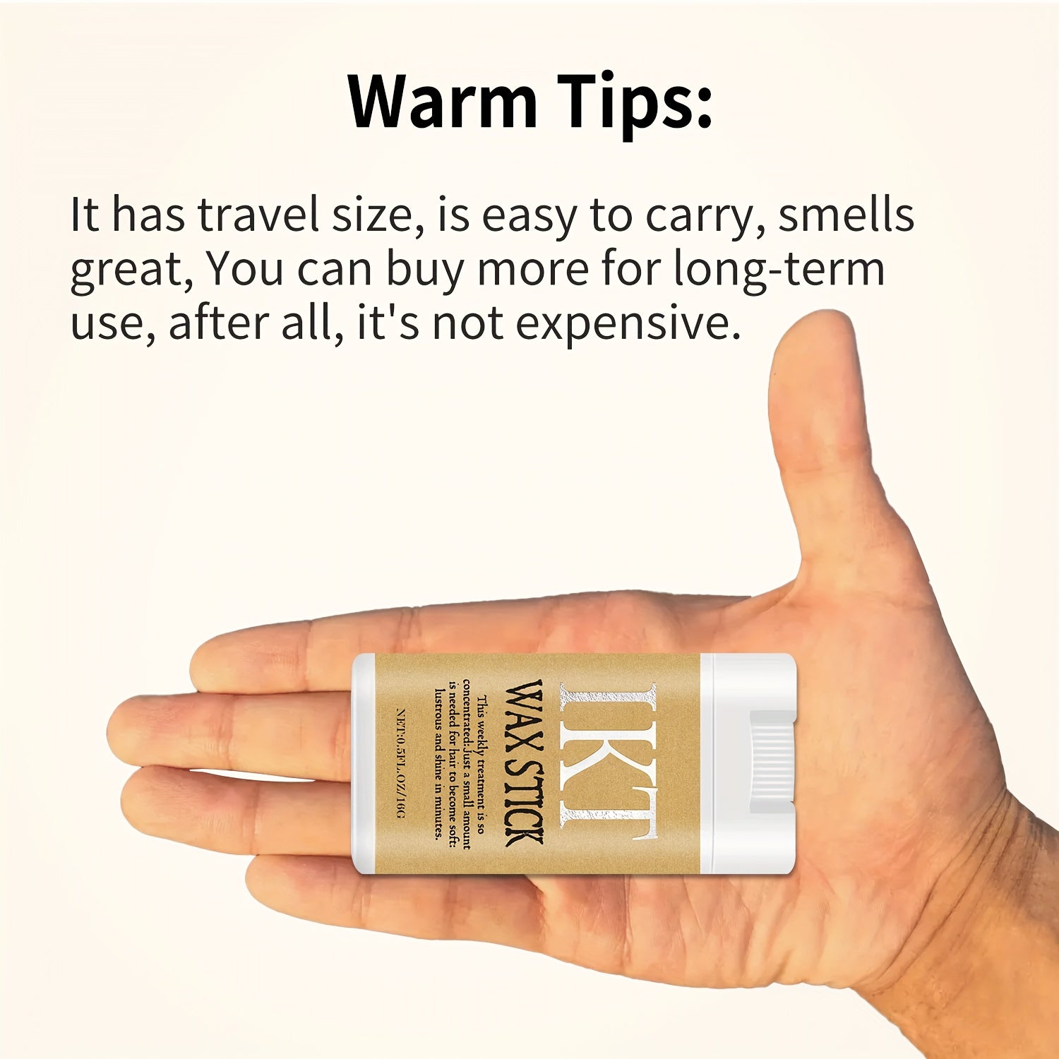 Unisex Hair Wax Stick Set for Normal Hair with Styling Comb for Wavy Curly Hair and Wigs