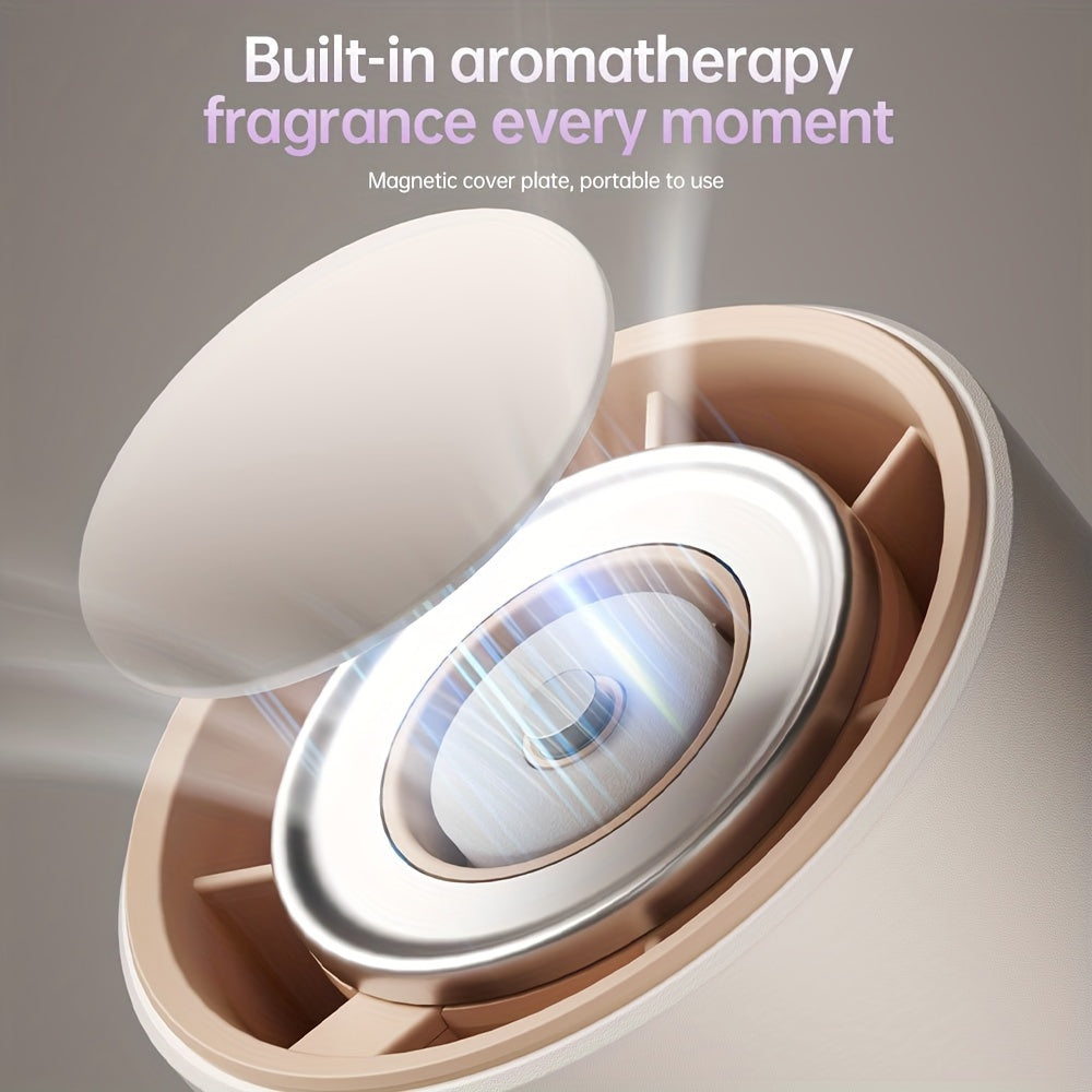 Mini Handheld Fan with 100-Speed Turbo, LED Display, USB Rechargeable, Aromatherapy