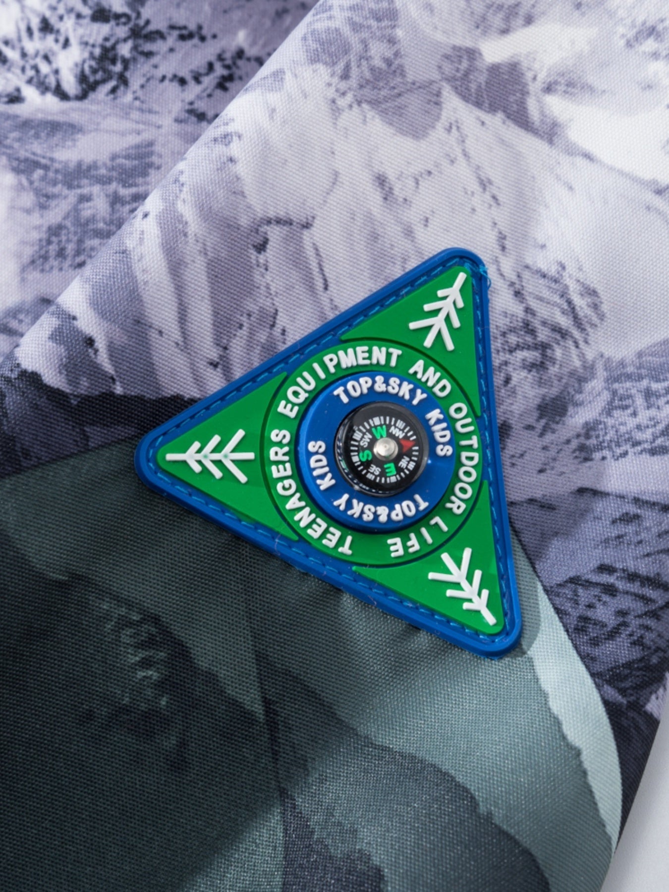 Детский камуфляжный дождевик с съемным капюшоном, флисовая подкладка, водонепроницаемый, легкий