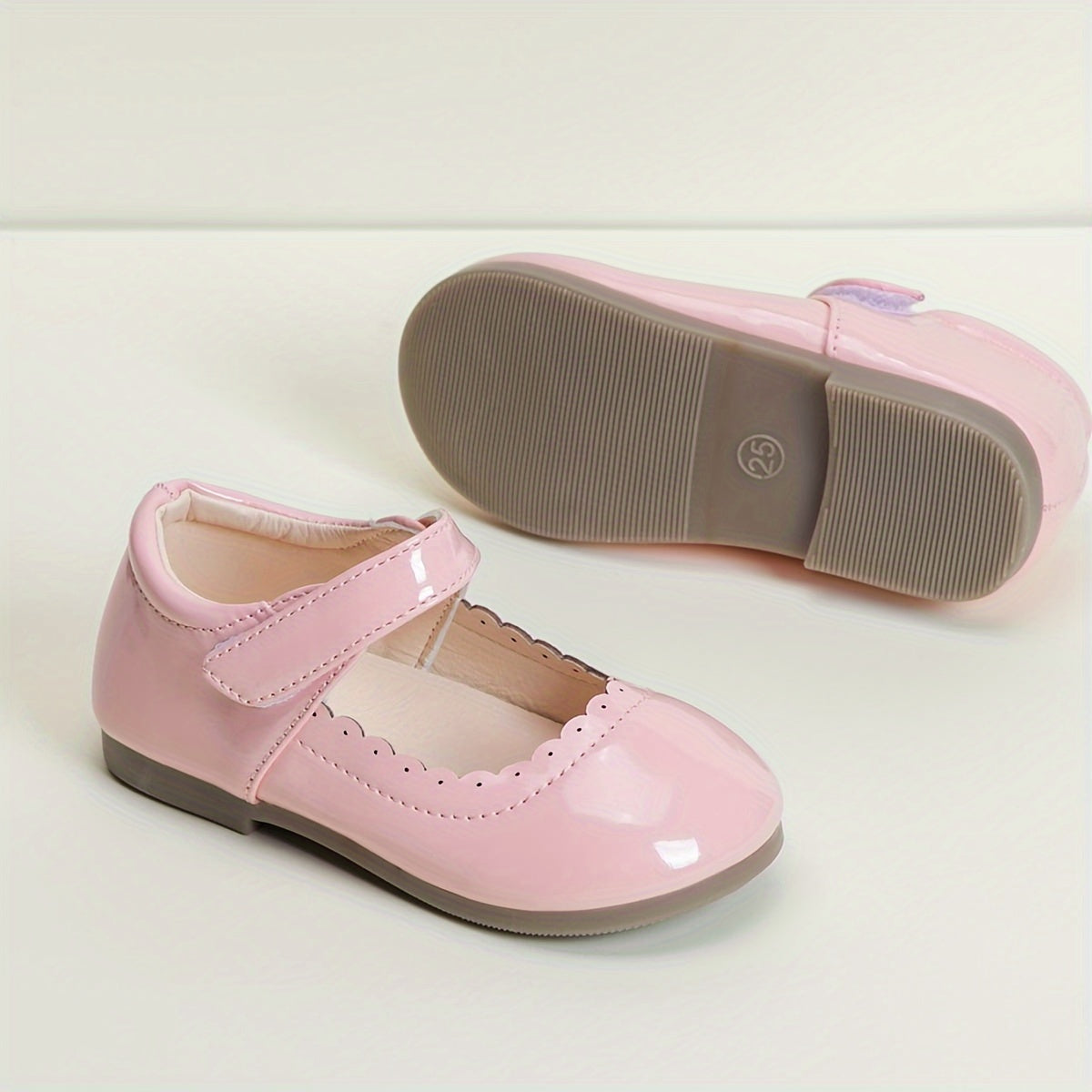 Zapatos de niña PU Mary Jane para todas las estaciones, ligeros, de color sólido, punta redonda, ideales para fiestas y bodas