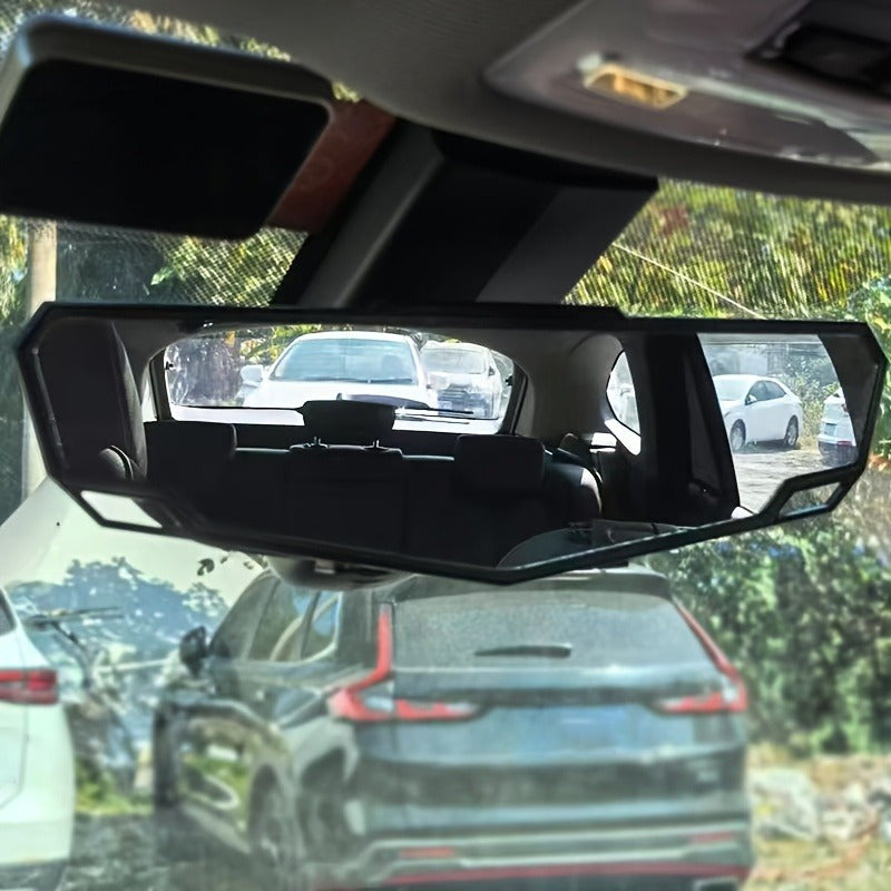 Automotive Panoramic Rearview Mirror Wide Angle Blind Spot Reduction