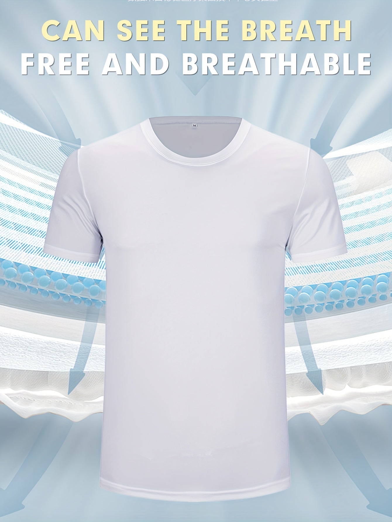 Erkaklar uchun bir rangli, yumshoq bo'yinli, qisqa yengli polyester futbolka, sport, gimnastika mashg'ulotlari va kundalik tasodifiy kiyim uchun mos. Tez quriydigan va ko'p maqsadli.