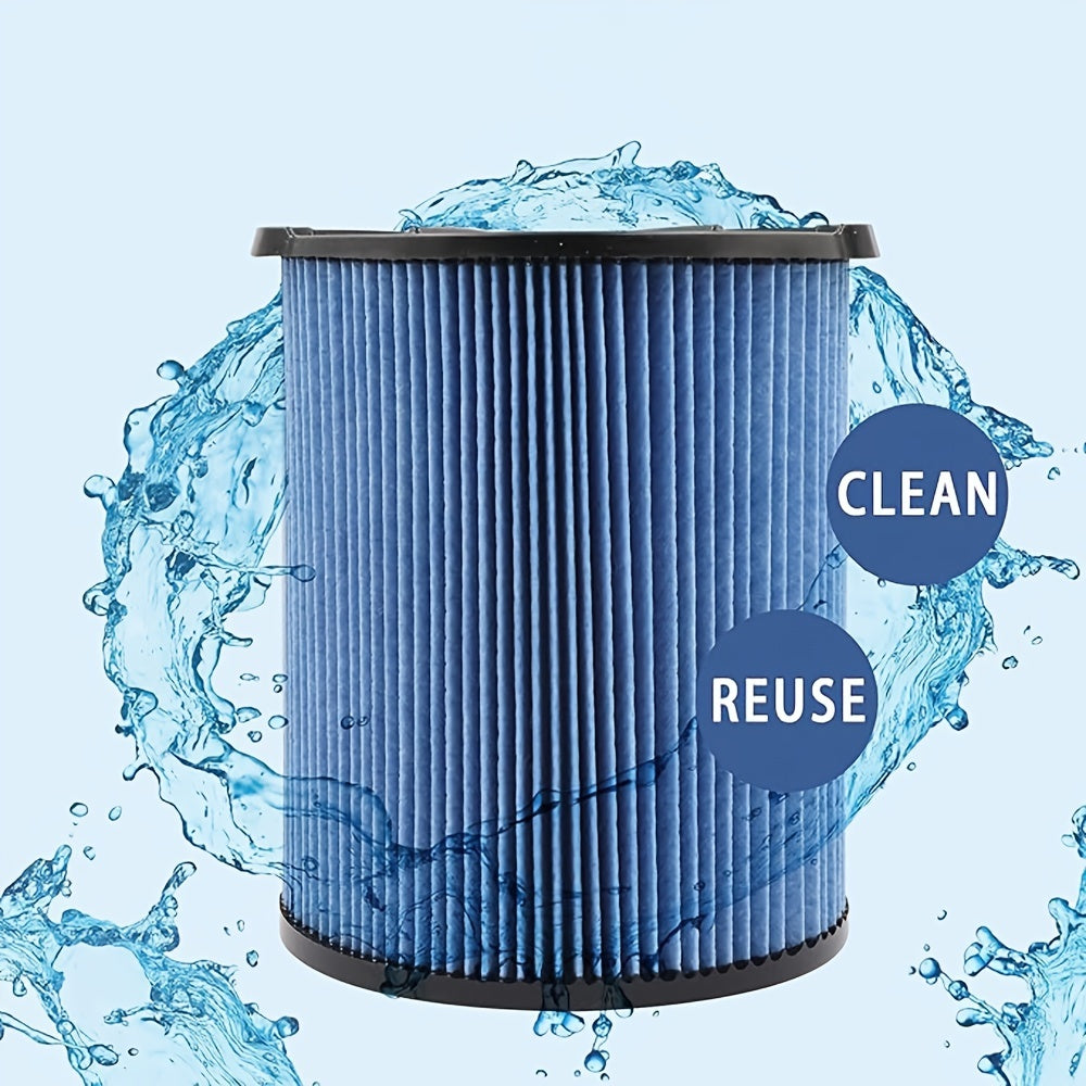 Craftsman CMXZVBE38751 vakuum filtri bilan mos - 18.93 dan 75.71 litr gacha bo'lgan do'kon vakuumlariga mos keladigan, ko'k qog'oz materialidan tayyorlangan.