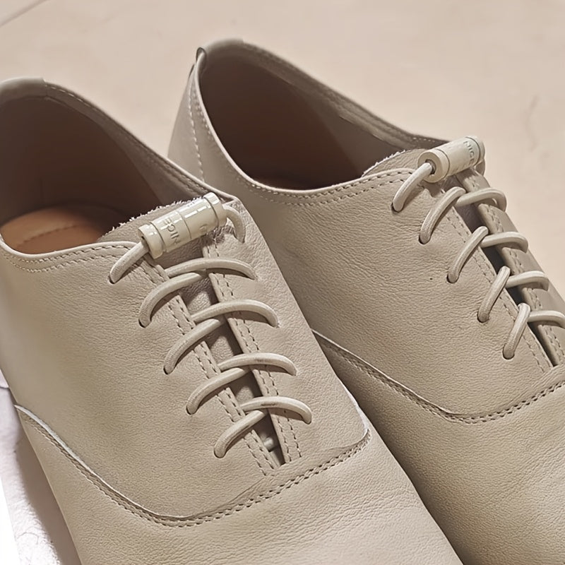 No-Tie Elastic Lace Shoes for Men and Women Quick-On Flat Shoe Laces