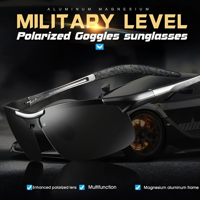 Aluminum Men's Photochromic Polarized Sunglasses for Driving UV400 Anti-Glare