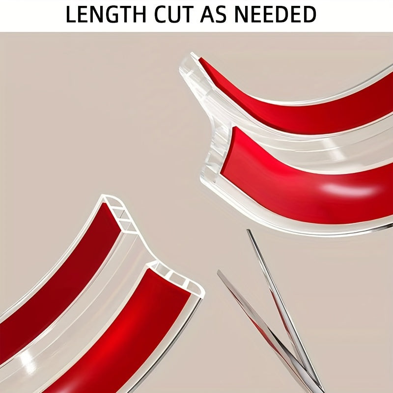 3 ta to'plamdagi Shaffof Polietilen Burchak Himoyachilari, Mebel xavfsizligi uchun Kuchli Yapishqoq bilan Shaffof Qirralar Himoyachilari, Uy himoyasi uchun Iz qoldirmaydigan devor va eshik qirra himoyachilari