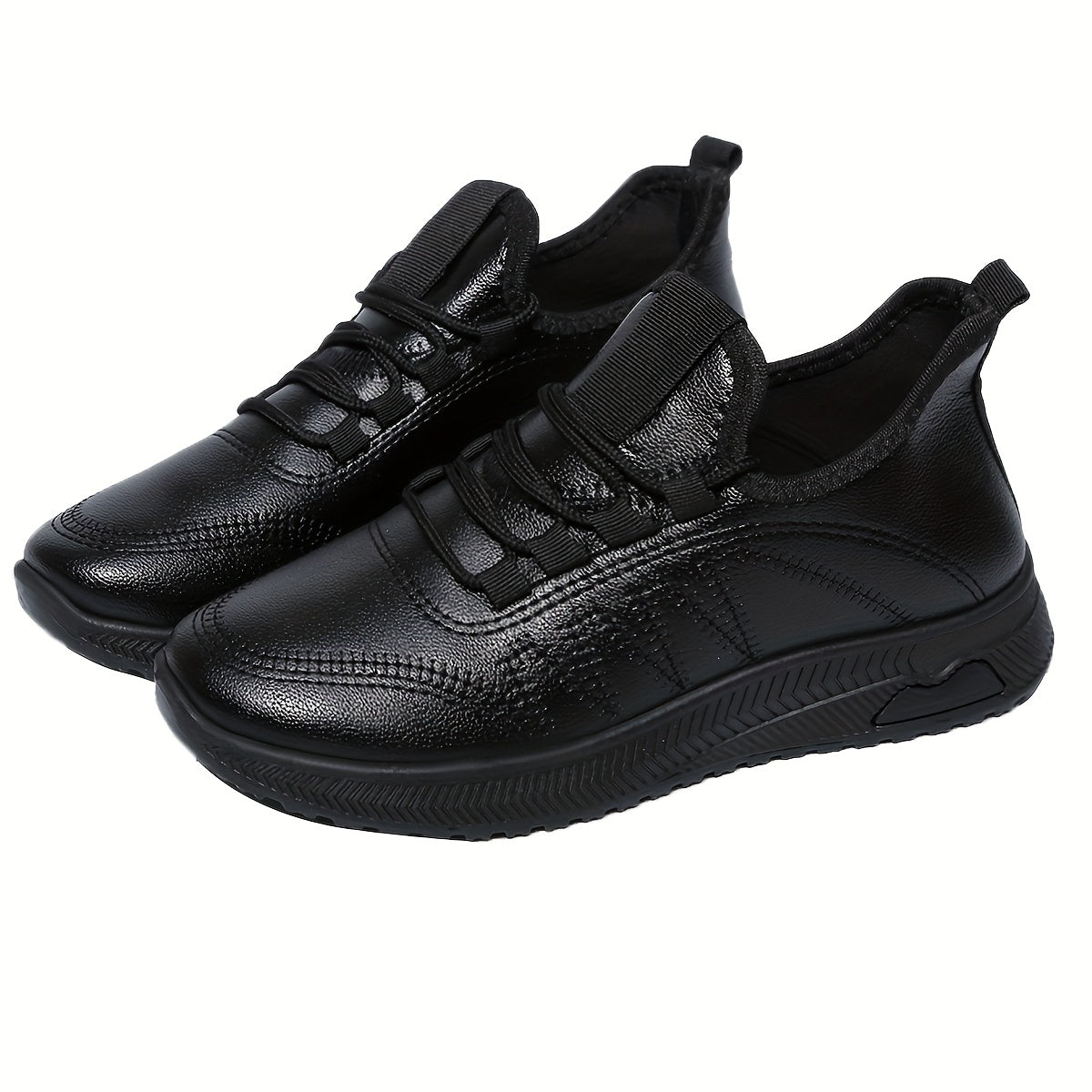 Ayollar uchun tormozsiz ish poyafzali oshxona yumshoq tag qora