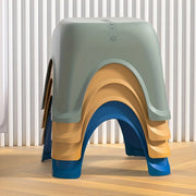 Taburete infantil de plástico multifuncional antideslizante y vibrante para baño y sala de estar