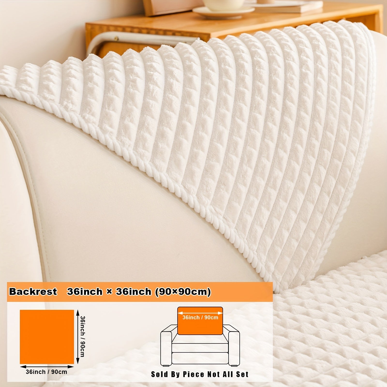 Нескользящая плюшевая накидка на диван для всей мебели, безопасная для домашних животных, легко очищается