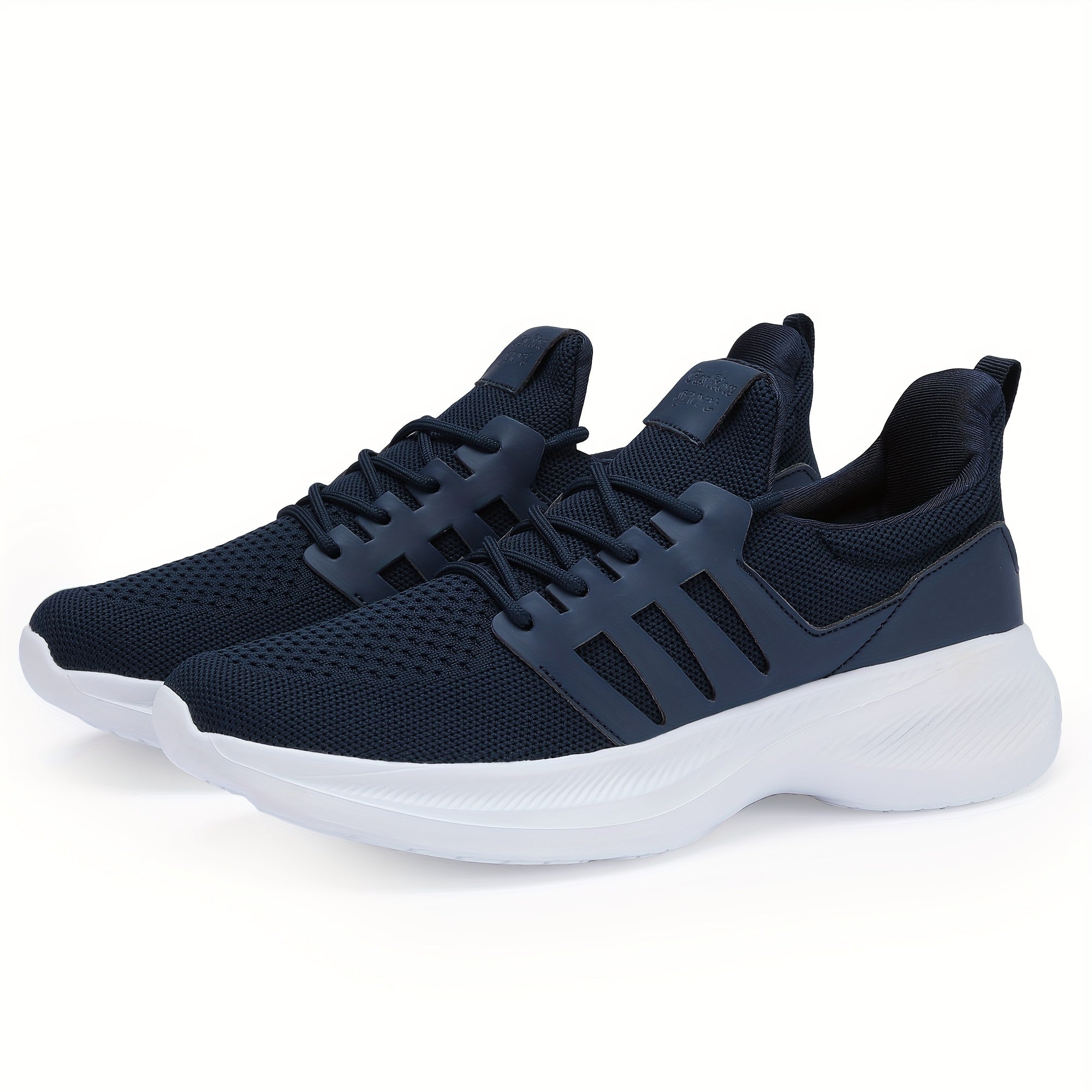 Men's Breathable Fabric Sneakers with Lace-Up Closure for All-Season Comfort