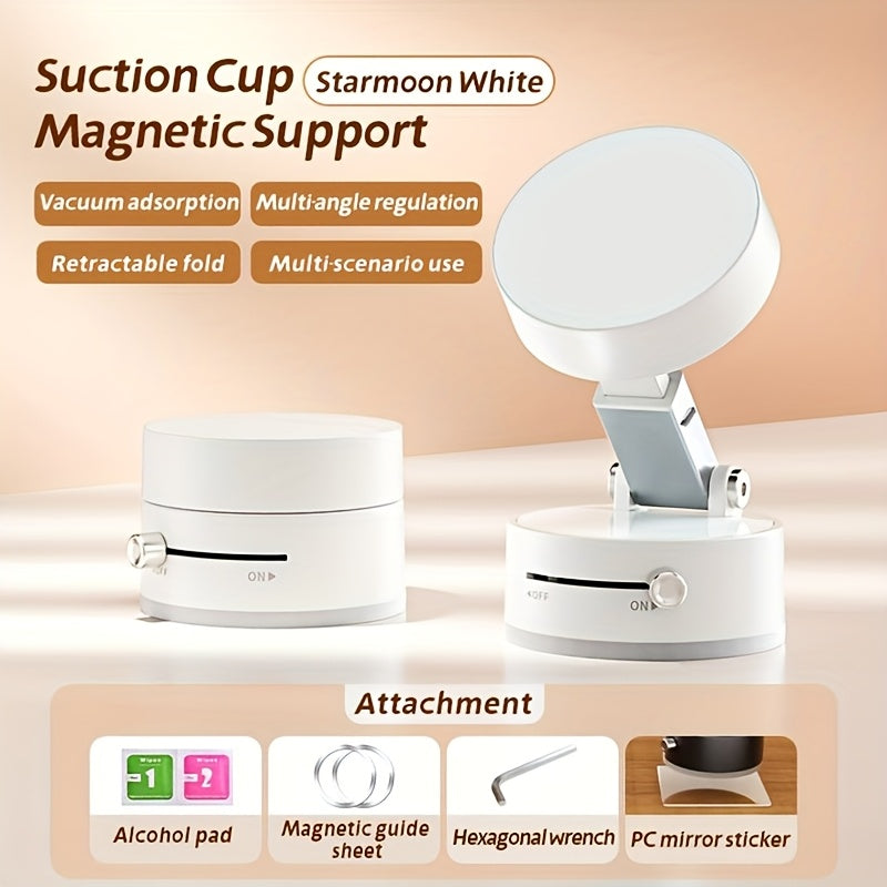 Universal Aluminum Alloy Magnetic Phone Holder with Wall Mount and Adjustable Swivel